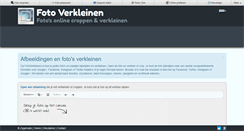 Desktop Screenshot of fotoverkleinen.nl