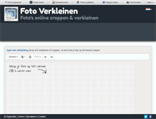 Tablet Screenshot of fotoverkleinen.nl
